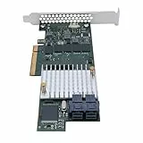 Plyisty Controller mit 2 GB DDR3-Cache, 12 Gbit/s SAS PCIe 3.0-Steuerkarte mit 8 Internen Ports und Sicherer Verschlüsselung für Bis zu 240 HDD- und SSD-Laufwerke