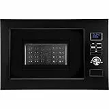 Bomann® 3in1 Einbau Mikrowelle mit Grill und Heißluft | Microwave mit 25L Garraum | 8 Automatikprogramme | Auftaufunktion | inkl. Grillrost und Drehteller (Ø 27 cm) | 900W | MWG 3001 H EB schwarz-matt