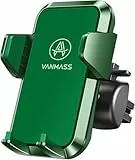 VANMASS Handyhalterung Auto Lüftung 【2024 Upgrade Lüftungsclip】 Handy Halterung Auto Militär-Klasse Kfz Handyhalterung Universal Autohalterung für iPhone 16 Pro Max 15 14 Samsung S24 Ultra usw. Grün