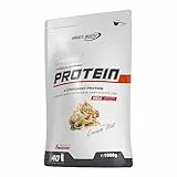 Best Body Nutrition Gourmet Premium Pro Protein, Cream Nut, 4 Komponenten Protein Shake: Caseinat, Whey Konzentrat, Whey Isolat, Eiprotein, 1 kg Zipp Beutel