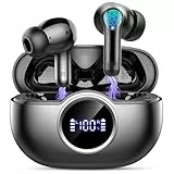 Kopfhörer Kabellos Bluetooth 5.4, Bluetooth Kopfhörer In Ear 2025 Kabellose Kopfhörer Tiefer Bass, ENC Noise Cancelling Mic Wireless Earbuds 36Std Wireless Ohrhörer, IP7 Wasserdicht/USB-C/LED-Anzeige
