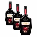 Eckes Edelkirsch Likör (1 x 0,5 l) – Klassischer Kirschlikör mit vollfruchtigem Aroma sonnengereifter Kirschen, 20 Prozent vol (Packung mit 3)