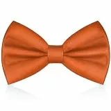 URAQT Fliege Herren, Klassische Einfarbig Fliegen für Männer, Schmale Smoking Fliege Schleife mit Haken, Einstellbar Bow Tie für Hochzeit Party(Orange)