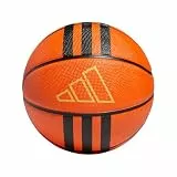 adidas Unisex 3-Stripes Rubber X3 Basketball Recreation Ball, Basketball Natural/Black/Gold Metallic, 5