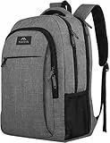 MATEIN Daypacks, Laptop Rucksäcke 17,3 Zoll Anti Diebstahl Tasche Herren Arbeit Rucksack College Laptoprucksack für Männer, Frauen, Arbeit, Reisen, Business, Grau