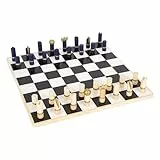 small Foot Schach und Backgammon Gold Edition aus Holz, Zwei Brettspiele im modernen Look, ab 6 Jahren, 12222