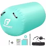 FBSPORT Aufblasbare Air Roll, 120x75cm Aufblasbare Luft Rollen, Yoga Gymnastik Zylinder, Gymnastikmatte, Gym Air Barrel, Air Tumbling Track, Sportmatte für zuhause mit Tragetasche, Outdoor, Fitness