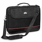 Pedea Laptoptasche Trendline Notebook-Tasche bis 18,4 Zoll (50 cm) Umhängetasche mit Schultergurt, Schwarz
