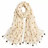 MAIRY Schal Damen Sommer Stola Sommer Schal Damen Tücher Damen Elegant Scarf Bandana Warmer Leicht Schals Tücher Stolen für den Winter Mädchen Geschenke für Paare M578