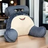 Wokii Cartoon Reading Pillow，Lesekissen Bettauflage Kisse，mit Abnehmbarer Nackenrolle und Stützarm Zum,Rückenstütze beim Entspannen, Lesen, Spielen，Fernsehen, Flex Bücherkissen (heftig, 80 * 55cm)