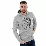 Diesel Obenliegender Hoodie S-Agnes Gray Marl