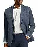 PaulJones Sakko Herren Elegante Anzug Jackett Regular Fit Tracht Anzug mit Tasche L Dunkelblau 558S24-5