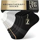 Sneaker Socken Herren Damen,Atmungsaktive Baumwoll Kurze Sportsocken, Feuchtigkeitsableitend, Mit Aromatischem Duft Ideal für Laufen/Business/Geschenke,(Schwarz/Weiß/Grau), Größe 39-42, 7 Paar