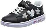 Primigi Damen B&g Tween Gymnastikschuh, Schwarz Silber, 34 EU