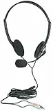 Manhattan Stereo Headset (integrierte Lautstärkenkontrolle) sehr leicht schwarz 164429