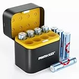PHOTOOLEX Wiederaufladbare Lithium Akkus AA 8-Pack mit Ladegerät, 3000 mWh Hohe Kapazität 1,5 V Ausgangsspannung aa Batterien, Doubel A li-ion akku mit integrierter Lade- und Aufbewahrungsbox