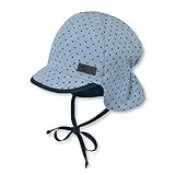 Sterntaler Baby - Jungen Schirmmütze mit Nackenschutz Sonnenhut, Blau (Himmel 325), 49 EU