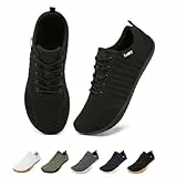 Merdoo Barfuss Schuhe Damen Barfußschuhe Herren Barfuß Sneaker Barefoot Squat Shoes Deadlift Schuhe Minimalistische Walkingschuhe Turnschuhe Schwarz 44