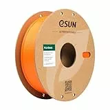 eSUN PLA Filament 1.75mm, PLA Basic 3D Drucker Filament Maßgenauigkeit +/- 0.03mm, 1KG Spule (2.2 LBS) Super Speedy PLA Filament für 3D Drucker,Orange,