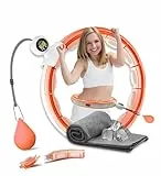 Active 100 Gewichteter Hula Hoop, Infinity Smart Hula Hoops mit 16 Knoten, 360 Grad Auto-Spinning Ballmassage, Infinity Hoop für Erwachsene, Fitnessgerät zur Gewichtsabnahme