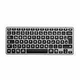 iClever Bluetooth Tastatur, Mac Tastatur Kabellos, Deutsches QWERTZ Layout, Wiederaufladbare, Umschalten zwischen 3 Geräten mit Multi Device Mac Funktastatur für MacBook Pro/Air, iMac