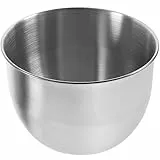 HEMOTON Tiefe Rührschüssel aus Edelstahl, für die Küche, Metall, Salatschüsseln, strapazierfähig, zum Backen, Kochen, Zuhause, Küche, Vorbereiten, 19 cm