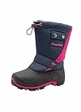 KangaROOS Unisex Kinder Kanga-bean Ii Schneestiefel, Blau Dark Navy Daisy Pink 4204, 30 EU