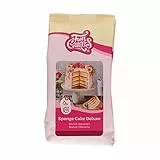 FunCakes Mix für Biskuit Deluxe: Einfach zu verwenden, wunderbar leichter Biskuitkuchen, perfekt für die Kuchendekoration, Konditorqualität, Kuchenbasis, Halal., 500 g