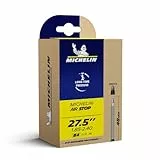 Michelin Airstop Fahrradschlauch, Schwarz, 27.5' 48/62-584, SV 60 mm