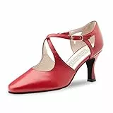 Werner Kern Damen Tanzschuhe INES 6,5 - Farbe: Rot - Größe: UK 3