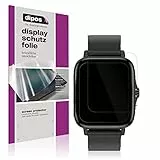 dipos I 2X Schutzfolie klar kompatibel mit Kaseemi 1,7 Zoll Smartwatch Folie Displayschutzfolie (bewusst Kleiner als das Glas, da Dieses gewölbt ist)