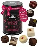 Hallingers Genuss Manufaktur Pralinen Muttertagsgeschenk - ohne Alkohol, handmade aus Confiserie-Edelkakao in wertiger Geschenkdose 'Danke Mama', Geschenkidee für Mama Oma