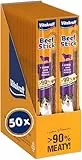Vitakraft Beef Stick Original, Hundeleckerli, Fleischstick vom Lamm, Hunde Trainingsleckerli, ohne Zusatz von Zucker (50x 12g)