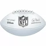 Wilson American Football NFL Duke METALLIC Edition, Mischleder, Offizielle Größe, Silber, WTF1827XB