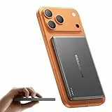 MOVE SPEED Magsafe Powerbank Magsafe Powerbank Slim 5000mAh Magnetische Power Bank USB C 18W Wireless Mini Powerbank Metallgehäuse-Design Kompatibel mit iPhone 17/16/15/14/13/Galaxy(2025 Space Grau)