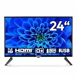 MEDION 59,9 cm (24 Zoll) Full HD Fernseher (perfekt für Camping Wohnmobil LKW Garten, 12V KFZ Car-Adapter, Triple Tuner Receiver, HDMI, USB, MD 824000)