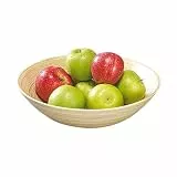 Kesper | Obst- und Gebäckschale | FSC®-Bambus | rund Ø 30 cm | nachhaltige Bambusschale für Obst, Snacks & Gebäck, dekorativ & robust | 53030