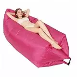 Cocoarm Aufblasbare Liege, 240 * 70cm, Tragbares Luft Sofa mit Trage Tasche für Outdoor Camping Beach Pool Party Verwendung