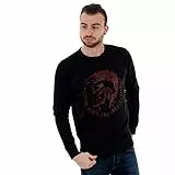 Diesel Schwarzes Logo-Sweatshirt von S-Orestes