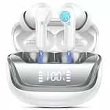 Bluetooth Kopfhörer, Kopfhörer Kabellos Bluetooth 5.4 HiFi Stereo, In Ear Kopfhörer mit ENC Noise Cancelling Mics, IP7 Wasserdicht Ohrhörer, 50 Std Spielzeit Kabellose Kopfhörer mit LED-Anzeige, USB