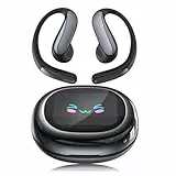 MS203 KI Übersetzer Kopfhörer, 3-in-1 Echtzeit Sprachübersetzer Kopfhörer 135 Sprachen mit LCD& App, Bluetooth 6.0 Kopfhörer Übersetzer mit 7 Modi, 48H Übersetzer Ohrhörer für Lernen/Reisen/Business