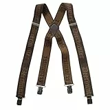 Deerhunter Logo-Hosenträger m. Clips, 130 cm, Einheitsgröße, Braun