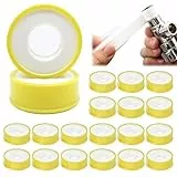 Vegena PTFE Dichtband 20 Rollen, Teflonband Gewindedichtband, PTFE Gewindedichtband, Gewinde Dichtungsband Teflonband (12mm x 0.1mm x 12m)