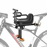 XIEEIX Mountainbike Kindersitz, Fahrrad Kindersitz Vorne, Mountainbike Kindersitz mit Einziehbaren Pedalen, Tragbarer Kinderfahrradsitz für alle Mountainbikes von Erwachsenen