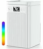 Luftentfeuchter 2.2L,Raumentfeuchter Elektrisch Entfeuchter mit LED Display,Ultra Leiser,2-12-Stunden-Timer,7 Farben Licht,Auto-Stopp & Automatisches Entfrosten,Ideal für Schlafzimmer, Badezimmer.