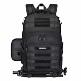 MOSISO Kamerarucksack, DSLR/SLR/Spiegellose Fotografie Taktisch Kamera Tasche Hülle Wandern im Freien mit Stativhalter&15-16 Zoll Laptopfach Kompatibel mit Canon/Nikon/Sony/DJI Mavic Drone, Schwarz
