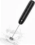 Maestri House Wiederaufladbarer Milchaufschäumer,elektrischer Handschaumbereiter, Abnehmbarer Schneebesen aus Edelstahl, Getränkemixer, Aufschäumer, Mini-Mixer für Matcha, Latte,LunaFro Mini