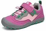 Mishansha Wanderschuhe Kinder Sports Sneaker Mädchen Laufschuhe Leicht Turnschuhe Outdoor Trekkingschuhe Pink 28
