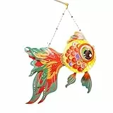 Chinesische L-Laterne, Mittherbst-Fisch-Laterne, tragbare chinesische Lampenfisch-Laterne, Künstliches Lampenset, Mitte Herbst, niedliche Tierlichter für drinnen und draußen