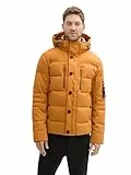 TOM TAILOR Herren 1041323 Pufferjacke mit Abnehmbarer Kapuze, 10821-Peanut Butter Brown, 3XL